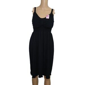 ilovesia NEW XL Womens Nursing Padded Breastfeeding Soft Tank Summer Dress Black